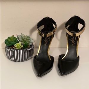 Fergie black high heels